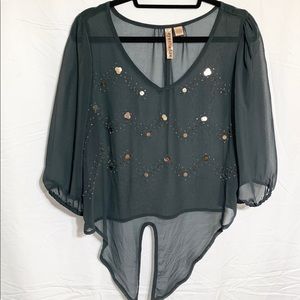 Eyeshadow Sheer Blouse